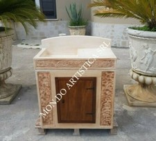 LAVANDINO LAVABO LAVELLO CON BASE MOBILE DA PER ESTERNO IN CEMENTO MARMO PIETRA