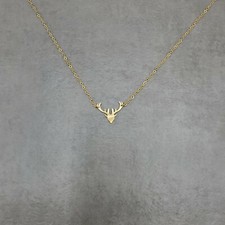 Collana corna di alce placcata