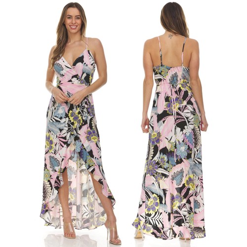 Maxi abito asimmetrico donna