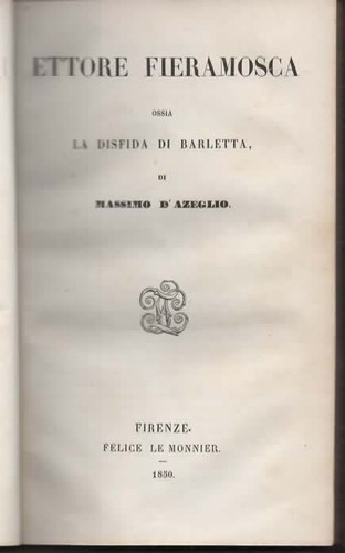 Libri azeglio ettore - libri, d'azeglio