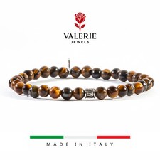 Bracciale da uomo elegante elastico OCCHIO TIGRE 6mm braccialetto tribale regalo