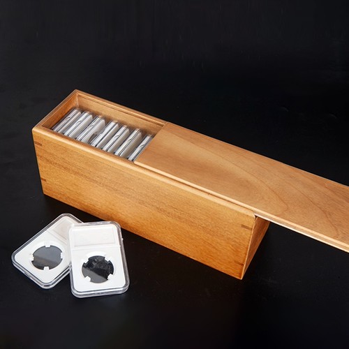 Coin slabs holders wooden - 15,