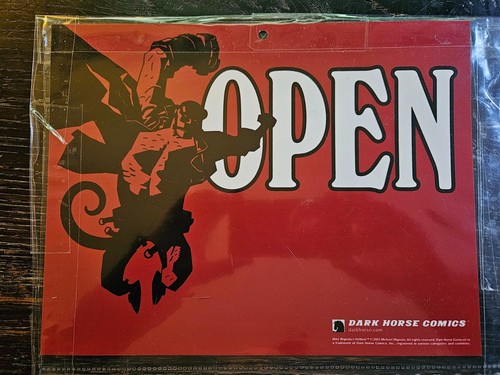 Hellboy open closed comic shop - closed,