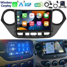 Autoradio DAB+ CarPlay Android 15 GPS NAVI FM per Hyundai i10 II IA/BA 2013-2019