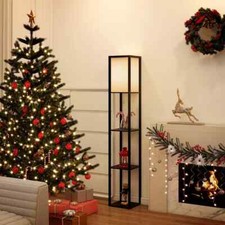 Puluomis Lampada da Terra Dimmerabile 3 Temperature Di Colore con 3 Scaffale E27