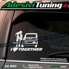 Adesivo I love together Fiat