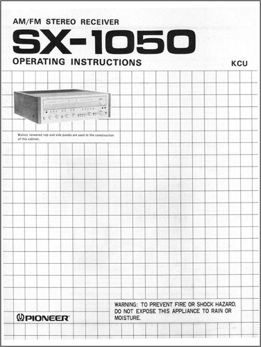 Pioneer 1050 ricevitore - pioneer, sx-1050