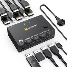 DP Switch KVM 2 PC 2 Monitor