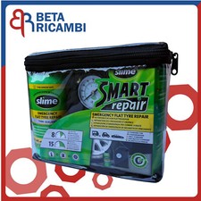 Gonfia e Ripara Auto Moto Slime Smart Repair Kit Compressore Liquido + Accessori