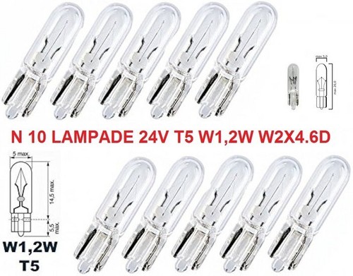 24v lampadine w2x4 - t5, w2x4.6