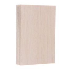 5x Balsa Piatto Legno Foglio
