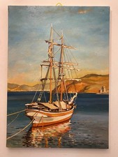 Dipinto olio tela - su,