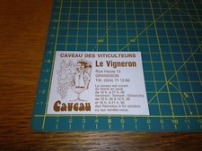 ADESIVO STICKER VINTAGE KLEBER CAVEAU DES VITICULTEURS LE VIGNERON CAVEAU