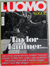 L’UOMO VOGUE 424 2011 Taylor Lautner Marilyn Manson Annie Lennox Joaquin Cortés
