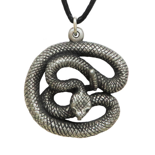 Ciondolo peltro serpente a - peltro,