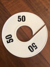 4 Pz. Segnataglie Per Stand Dischi Divisori Negozio/outlet Abbigliamento Tg.50