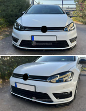 LAMA SOTTO PARAURTI ANTERIORE ABS RS LOOK SPLITTER NERO PER VW GOLF 7 MK7 2012+