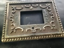 1 Placca in ottone interruttore Bticino