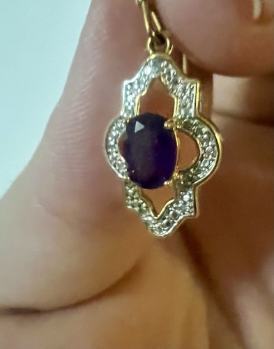 Orecchino oro argento - oro, su