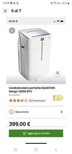 Condizionatore portatile pompa