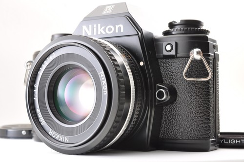 Nikon black slr 35mm film - slr,