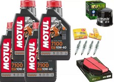 KIT TAGLIANDO PER SUZUKI GSR 600 2006 AL 2011 OLIO MOTUL 7100 FILTRI CANDELE X M