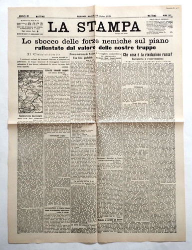 Stampa ottobre 1917 - la,