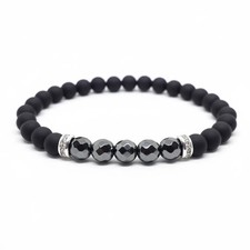 Bracciale Onice Nero Ematite