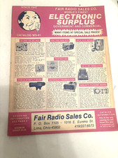 Fair Radio Sales Co. Electronic Surplus Catalog WS-81 - ricambi, radio 35 pagine