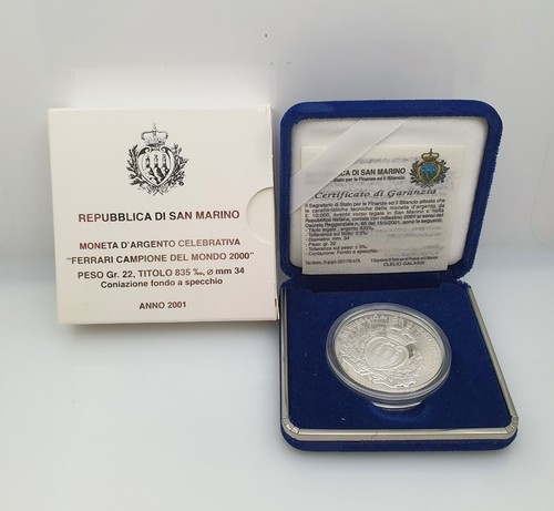 Moneta argento ferrari 2001 - argento,
