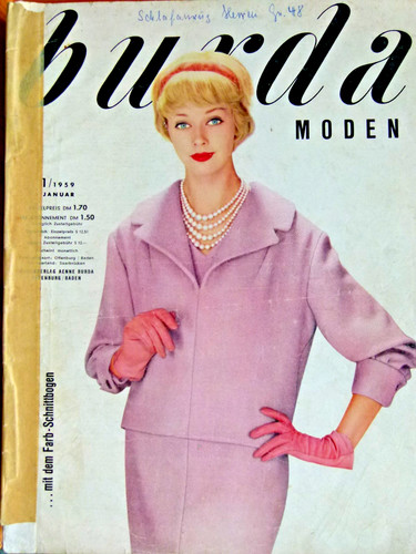 Vecchio quaderno moda burda - vecchio, di