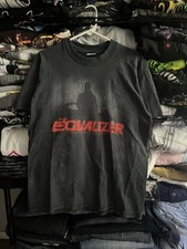 T-shirt uomo media vintage 1985 The Equalizer show tv promo film punto singolo