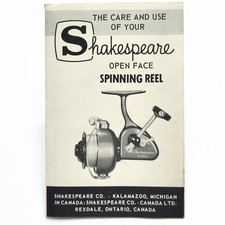 Mulinello da Pesca Spinning Vintage 1964 Shakespeare 2062 Open Face Catalogo Ricambi Libro