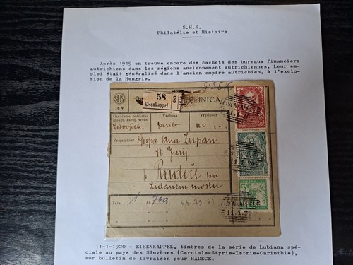 Slovenia cartolina pacco - cartolina,