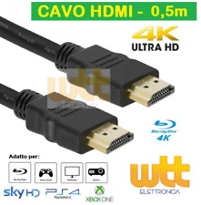 CAVO HDMI 0,5m 50cm 4K 1080p