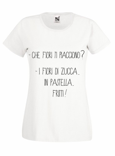Maglia scritte spiritosa fiori - maglia,