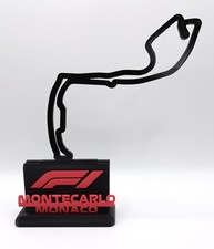 F1 Circuito Montecarlo, Monaco Formula 1 Grand Prix Pista Tracciato 3D Regalo