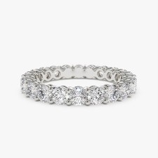 Fede oro bianco 18 kt diamanti