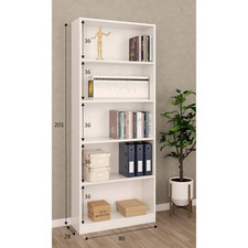 Libreria a Parete Muro Bianco