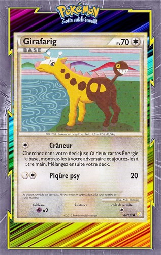 Girafarig hs heartgold - -, hs:heartgold