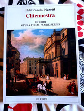 Pizzetti CLITENNESTRA Vocal Score Ricordi NUOVO