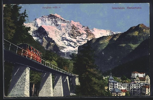 Cartolina interlaken - cartolina,