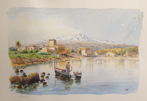 Stampa acquerello paesaggio - acquerello,