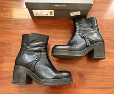 Stivaletti Lumberjack pelle neri tronchetti stivali donna 