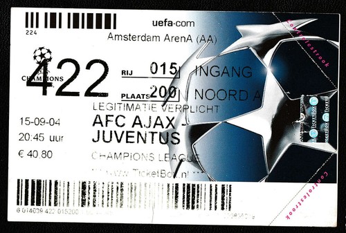 Biglietto ajax amsterdam - ajax,