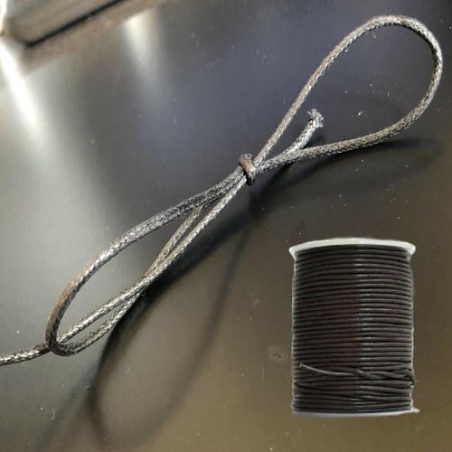60x filo cordino cerato - 60x, nero