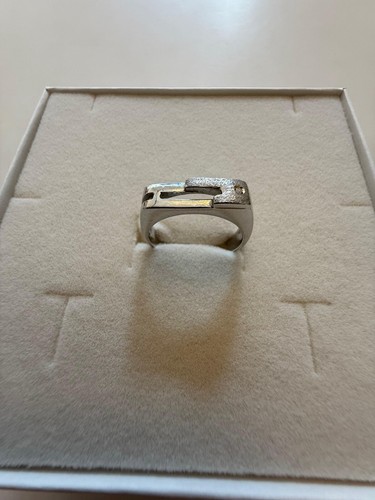 Anello uomo oro bianco - anello,