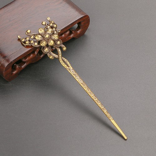 Solid brass hairpin - solid, figurine