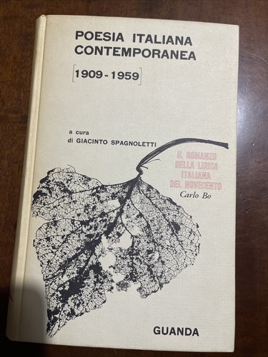 Libro poesia italiana - libro,