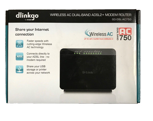 Link dsl ac750 - d-link, go-dsl-ac750
